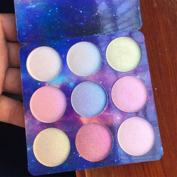 CmaaDU 9 Colors Glitter Highlight Eyeshadow Powder Palette Shimmer & Shine  G5P4