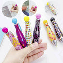 Ball Pen Mini Advertising Pen Retractable Ballpen 0.5mm Blue Ink Stationery