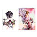 2pcs 5D DIY Diamond Painting Beauty Cross Stitch Embroidery Home Mosaic Kit