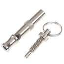 2 PCS SET  Pet Dog Training Whistle Dog Supplies SilverJ Cy