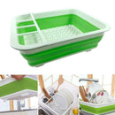 Kitchen Collapsible Dish Drainer Drying Rack Strainer Cup Tray Plate Favor A6B6