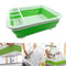 Kitchen Collapsible Dish Drainer Drying Rack Strainer Cup Tray Plate Favor A6B6