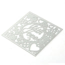 2 X With Love Square Photo Cutting Dies Stencil DIY Scrapbook Mould Craft