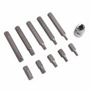 11Pcs 12 Point Spline Bit Set Screwdriver Bit Sets Including 10Pc Spline Bi