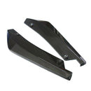 2x445mm Car Rear Bumper Lip Splitter Carbon Fiber Protectors Anti-crash Diffuser