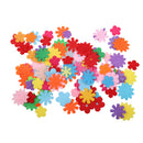 100pcs Felt Appliques Craft Flower Shape Decorative Scrapbooking 20-33mm