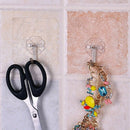 6pc Wall Hooks Strong Transparent Suction Cup Sucker Hanger For Kitchen Bat P3P8