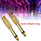 1Pc 6.35mm 1/4" Mono Male Jack to RCA Female Plug Audio Adapter Cable Conve X9M2