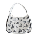 Stylish Butterfly Print Handbag Portable Travel Women Shoulder Bag Armpit Tote