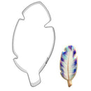feather shaped stainless steel cutter biscuit cookie mold baking decor tool  Z