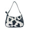 Handbag with Zipper Baguette Shoulder Clutch Classic D