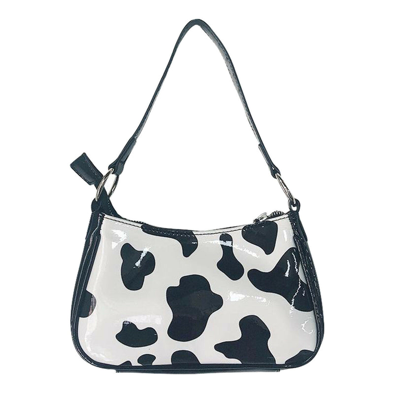 Handbag with Zipper Baguette Shoulder Clutch Classic D