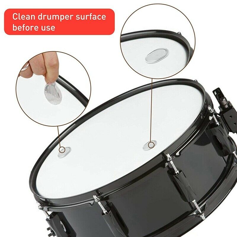 Drum Dampeners 20 Pieces Clear Damper Gel Pads Non-Toxic Soft Drum Damper T