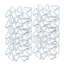 120x Silvery Triangle Rings Buckle V-rings for Trampoline Accessories Repair