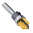 1/4 Shank 90Deg Carbide Tipped 2-Flute Grooving V-Groove Router Bit