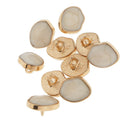 10pcs 12mm marble enamelcovered shank Buttons Metal Shank Buttons for Sewing DIY