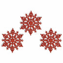 12 Pcs Glitter Snowflake Christmas Ornaments Xmas Tree Hanging Decoration r