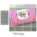 1x Rhombus Grid Cutting Die Stencil Scrapbooking Album Paper Card Handmade Decor