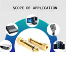 6.3mm 1/4" Male plug to 3.5mm 1/8" SEmale Jack Stereo Headphone SEdio Adapter Di