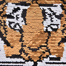 1pc tiger reversible change color sequins sew on patches for clothes diy craft Z