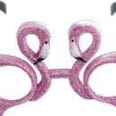 Glitter Flamingo Shaped Glasses Fancy Dress Up Frame Costume Gift Party Suppl BX
