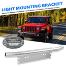 Bull Bar Front Bumper License Plate Bracket for Offroad Lamp LED Work Light Bar