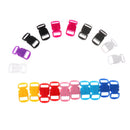 20pcs Black Buckle Contoured Side Quick Release for Paracord Bracelet 10mm