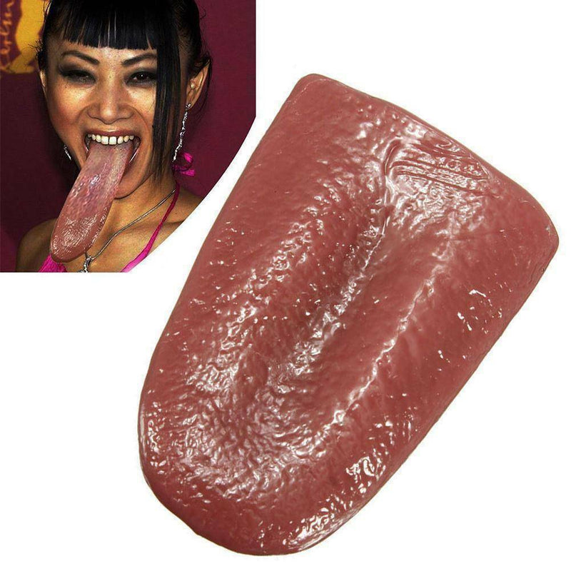 Funny Realistic Tongue Gross Prank Magic Tricks Magician Prop Halloween Horrible