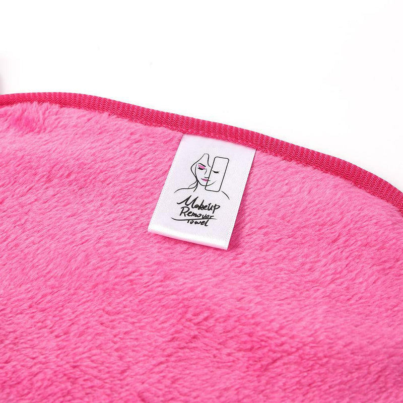 Chemical-free Cosmetics Makeup Remover Face Cloths Soft Clean Towel (Rose)