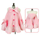 1/3 BJD Pink Flannel Cloak Jacket for Night Lolita LUST Dollfie Winter Wear