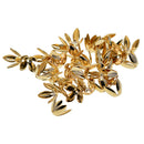 50pcs Adjustable Tassel End Cap Cover Connector Beads Lily Flower Design Jewelry