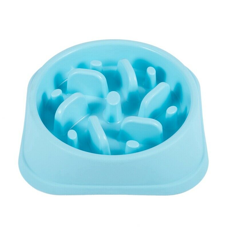 Pet Bowl Plastic Slow Feed Dog Bowl Anti-skid Food Feeder Interactive Stopi