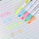 5 Pcs/set Colorful Double Head Highlighters Markers Pen Stationery Fluoresc N2K8