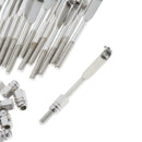 24 Pcs Chrome Plated Traditional Banjo Hooks with Nuts Banjo Accessory