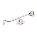 1set Stainless Steel Cabin Hook Eye Shed Gate Door Latch Silent Holder Silv H1E5