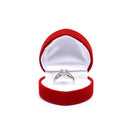 Trendy Heart Shape Ring Box Red Love Heart Storage Box Jewelry Box Display BoxJR