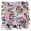 100Pcs Sexy Girls Anime Stickers DIY Scrapbook Suitcase Laptop Guitar Stick lj