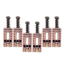 Set of 6 Copper Roller Bridge Tremolo Saddles for Fender ST TL Style Guitar