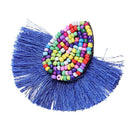 Bohemian Beaded Tassel Earrings For Women Big Statement Earrings Female Wed A9E6