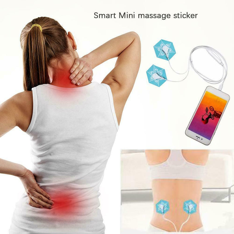 Mini Electric Shoulder Massager Phone Powered Electronic Pulse Muscle Stimulator