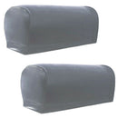 4pcs Stretchy Sofa Armrest Cover Armchair Slipcovers for Couch Arms Gray