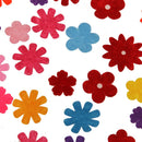 100pcs Felt Appliques Craft Flower Shape Decorative Scrapbooking 20-33mm