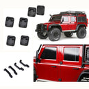 Black Exterior Door Handle and Hinge Modification Kits for 1/10 Traxxas TRX4