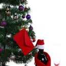 1pc Christmas Envelope Christmas Invitation Greeting Cards Candy Bag Decor