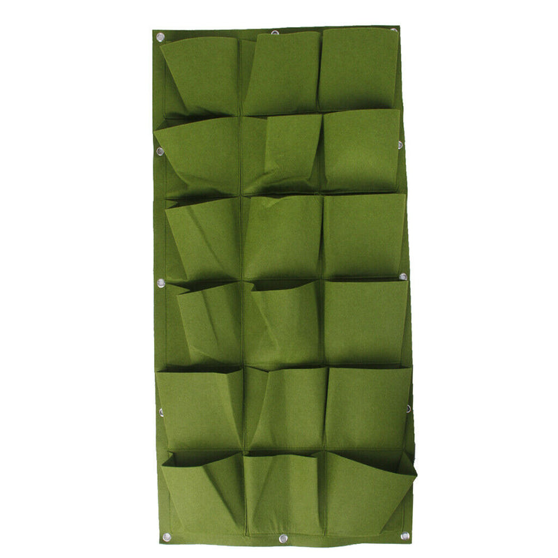 2 Pack Vertical Garden Planter Grow Bags Wall-mounted Vegetable Planting Flower