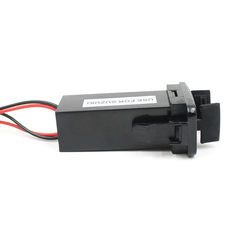 Car Dual USB Port Dashboard Fast Charger Adapter 5V 2.1A for Suzuki