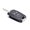 lip Folding 3 Button Flip Remote Key Shell Case Cover Fob for Chevrolet Cruze CC