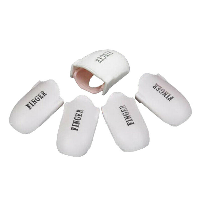 5pcs Nail Polish Remover Clips Nail Art Soak off Tool Manicure Cap Wrap Plastic