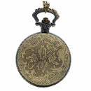 Santa Claus Deer Quartz Pocket Watch Analog Necklace Pocket Watch for Men W B7L8