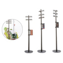 3pcs 1/87 Electric Line Poles Telephone Poles SCENERY Building Accessories